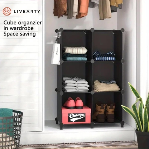 Cube Storage Shelf Bookshelf with Metal Hammer