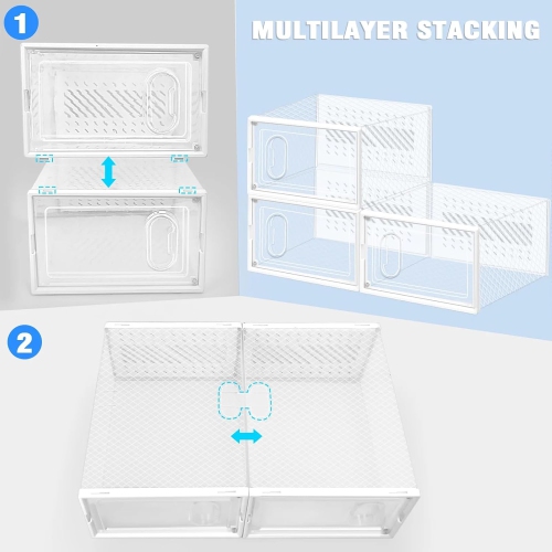 Foldable Space-Saving Shoe Rack for Sneaker