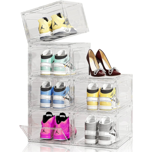 Foldable Space-Saving Shoe Rack for Sneaker Boot Upto US Size 11 Conta