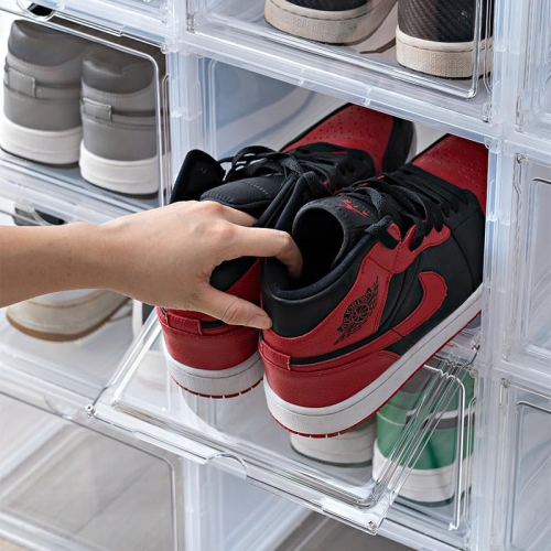 Foldable Space-Saving Shoe Rack for Sneaker Boot Upto US Size 11 Conta