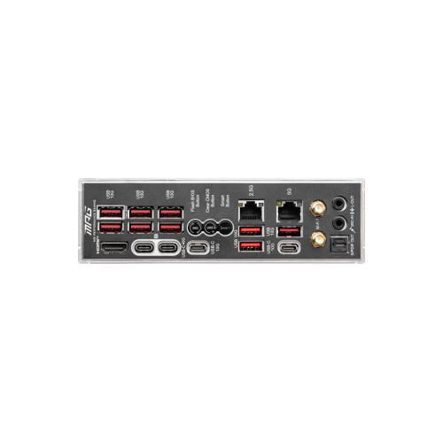 MSI MPG X870E CARBON Wi-Fi avec DDR5, 2x PCIe 5,0 x16, 4x fentes M.2, 7,1 Audio, 5Gb + 2,5Gb LAN, Wi-Fi 7