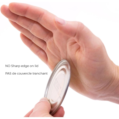 Starfrit Little Beaver Can Opener - Safe - Holds Lid and Leaves No Sharp Edges on Lid - Comfort Grip - 3 year warranty - White