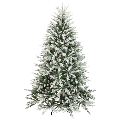 Real Touch™ Medium Flocked Snowcap Grove Fir Artificial Christmas Tree - 6.5' - Unlit