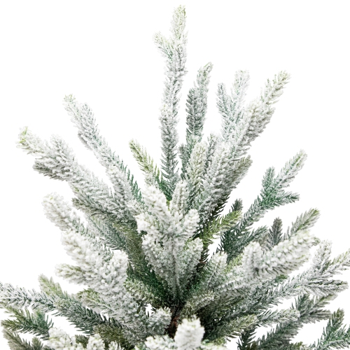 Real Touch™ Medium Flocked Snowcap Grove Fir Artificial Christmas Tree - 6.5' - Unlit