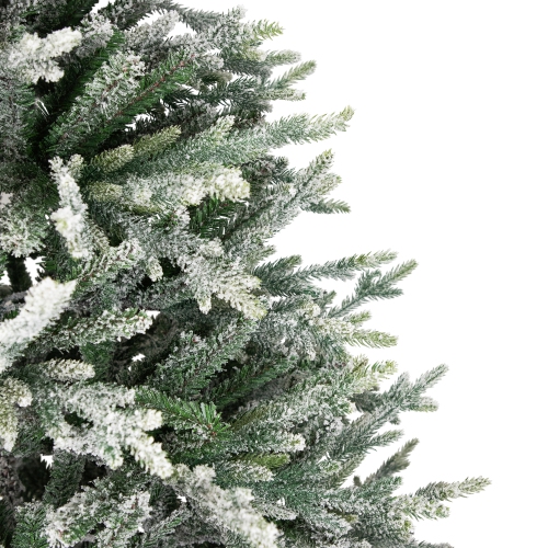 Real Touch™ Medium Flocked Snowcap Grove Fir Artificial Christmas Tree - 6.5' - Unlit