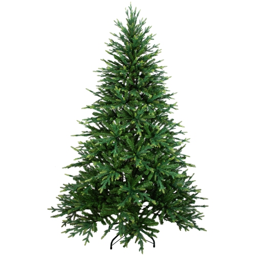 Real Touch Two-Tone River Deer Pine Full Artificial Christmas Tree - 7.5' - Unlit