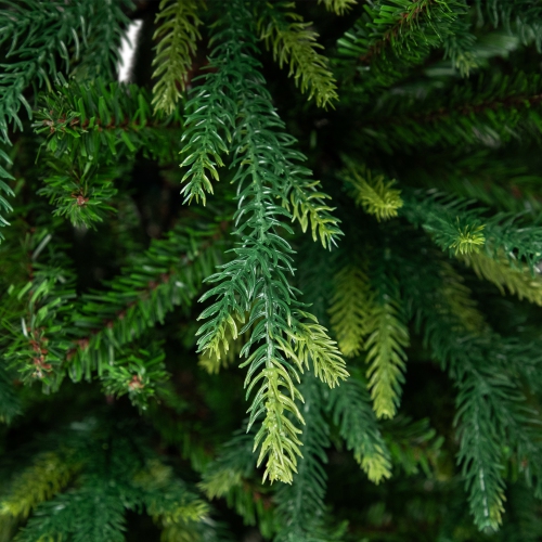 Real Touch Two-Tone River Deer Pine Full Artificial Christmas Tree - 7.5' - Unlit