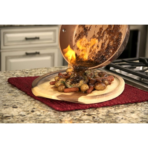 Gotham Steel Nonstick Hammered Copper Collection – 2.5 Quart Sauce Pan with Lid, Premium Cookware, Aluminum Composition with Induction Plate for Even