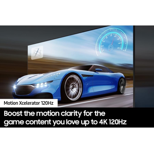 Téléviseur intelligent UHD Crystal de 98 po de SAMSUNG à processeur Crystal 4K, taux de rafraîchissement 120 Hz, Q-Symphony, design mince Air -