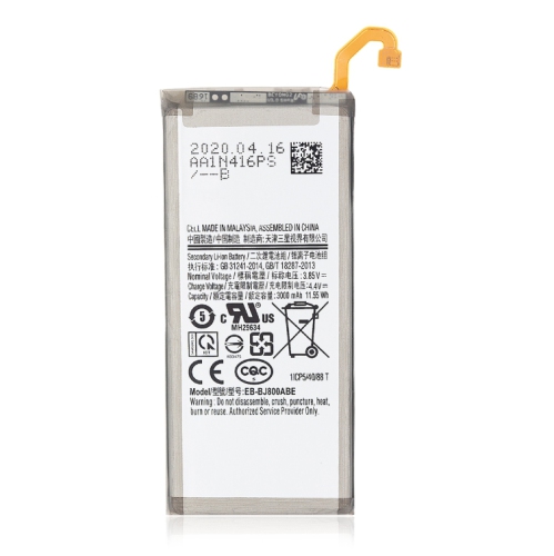 Batterie de rechange compatible avec Samsung Galaxy A6 / J8 (J800 / 2018) / J6 (J600 / 2018) EB-BJ800ABE