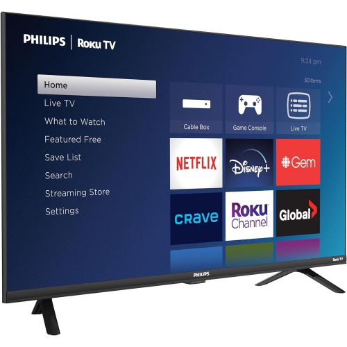 Open Box - Philips Roku TV 32" HD 720p LED-LCD Smart TV, Alexa Compatible