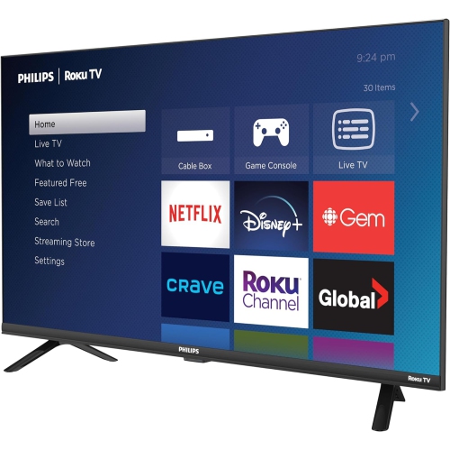 Open Box - Philips Roku TV 32" HD 720p LED-LCD Smart TV, Alexa Compatible