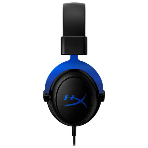 Casque de jeu à suppression du bruit Cloud de HyperX pour PS5/PS4 - Noir/Bleu