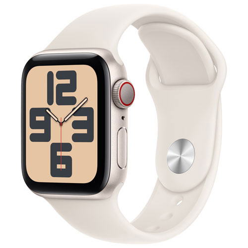 Apple Watch SE avec boîtier de 40 mm en aluminium comète et bracelet sport comète par Rogers - Moyen/Grand - Financement mensuel
