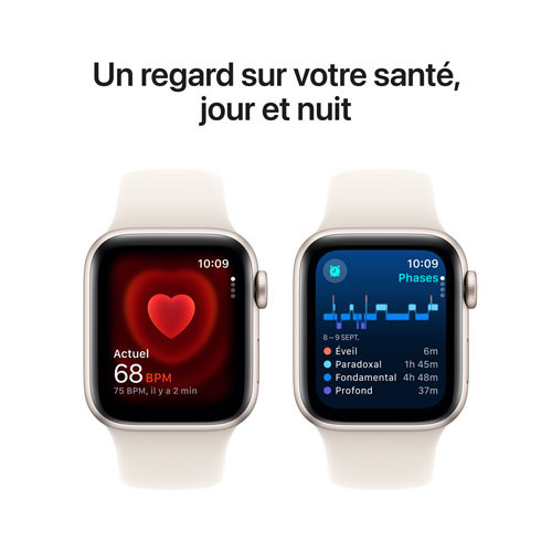 Apple Watch SE avec boîtier de 40 mm en aluminium comète et bracelet sport comète par Virgin Plus - Petit/Moyen - Financement mensuel