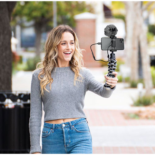 Bower Cardioid Condenser Microphone for Smartphones and DSLRs