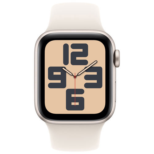 Freedom Mobile Apple Watch SE 40mm Starlight Aluminum Case w/Starlight Sport Band-S/M-Monthly Tab Payment