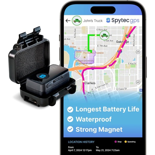 Image 1 de 4.. Spy Tec – Mini GPS Tracker GL300 pour véhicules, noir