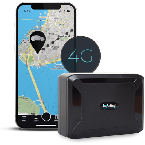 Image 1 de 4.. Salind – GPS GPS pour l’auto GPS 4G LTE avec aimant intégré pour une utilisation facile, noir