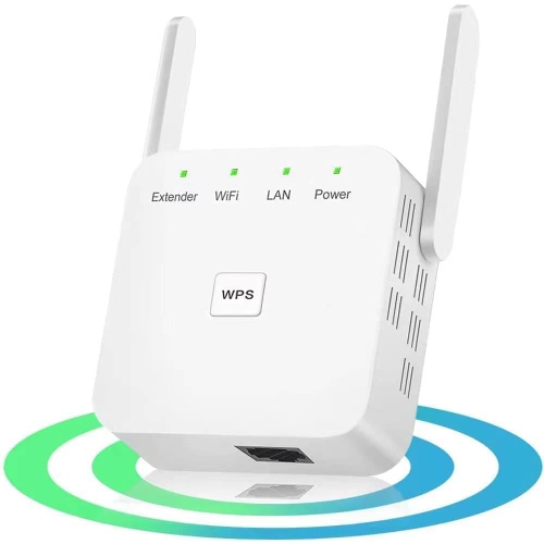 2024 Newest WiFi Extender, WiFi Repeater, WiFi Booster, Covers Up to 9860 Sq.ft and 60 Devices, Internet Booster - with Ethernet Port, Quick Setup, H