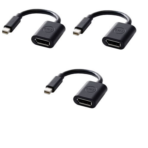 3x Dell Adapter - Mini DisplayPort to DisplayPort, mDP to DP (00FKKK)
