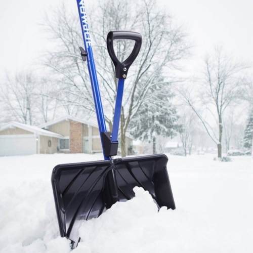 Snow Joe Shovelution 18-Inch Back-Saving Snow Shovel with Spring-Assist Handle