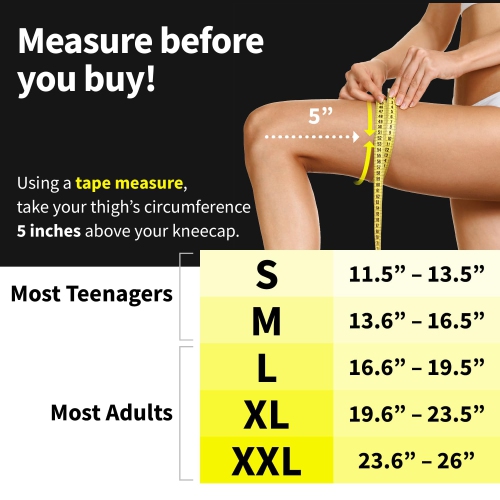 POWERLIX Knee Compression Sleeve - Best Knee Brace for Knee Pain for Men & Women - Knee Support for Running, Basketball, Volleyball, Weightlifting,