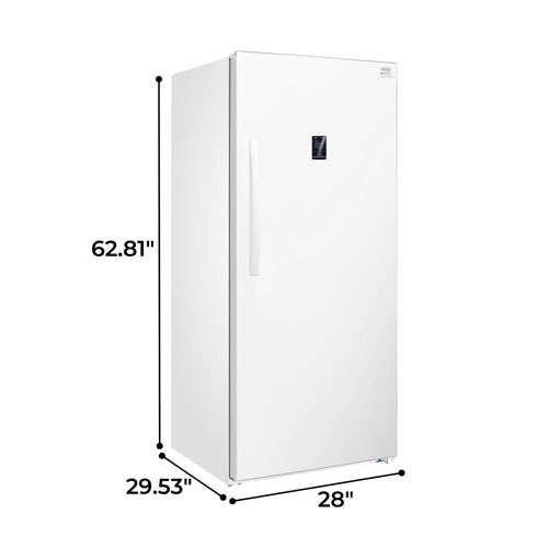 Kenmore 14 Cu. Ft. Garage Ready Upright Convertible Freezer/Fridge with LED Lighting - White