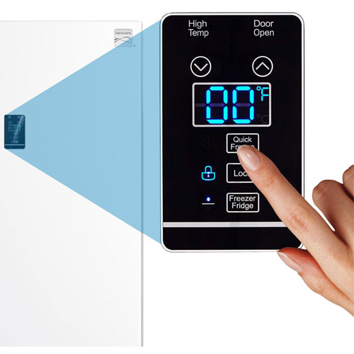 Kenmore 14 Cu. Ft. Garage Ready Upright Convertible Freezer/Fridge with LED Lighting - White