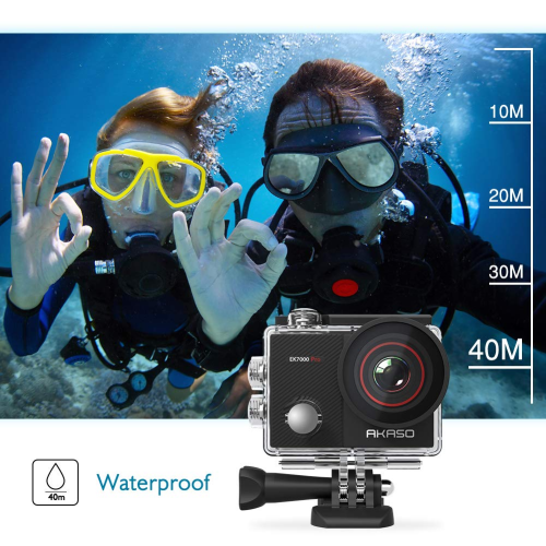 Open Box - AKASO EK7000 Pro 4K Action Camera with Touch Screen EIS Adjustable View Angle