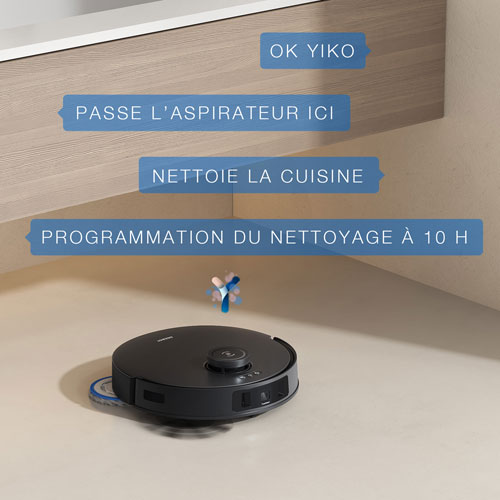 Aspirateur robot T30S Combo Complete d'Ecovacs - Noir