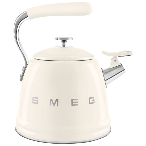 Smeg Electric Kettle - 2.3L - Cream/Stainless Steel