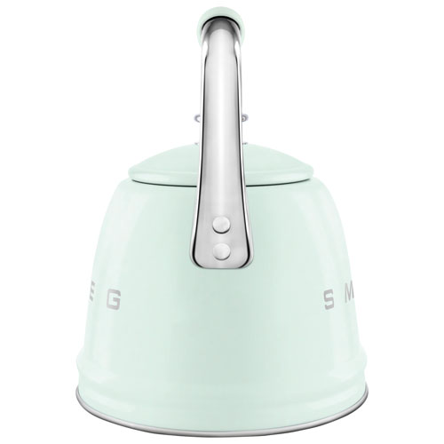 Bouilloire de cuisinière Années 50 de Smeg - 2,3 l - Vert pastel/Acier inoxydable