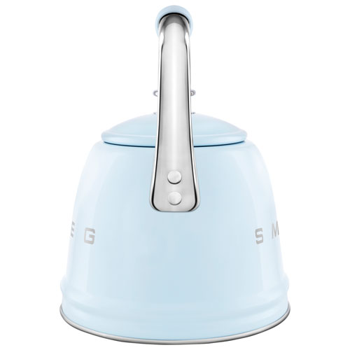 Bouilloire de cuisinière Années 50 de Smeg - 2,3 l - Bleu pastel/Acier inoxydable