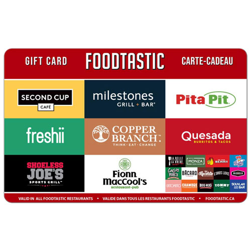 Foodtastic Gift Card - $150 - Digital Download