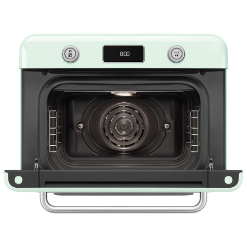 Smeg 10-in-1 Countertop Combination Air Fryer Toaster Oven with Steam - 1.05 Cu. Ft. - Pastel Green