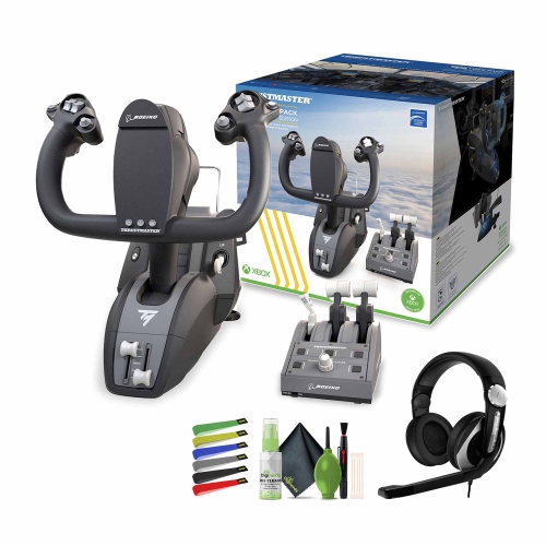 Système d'aviation TCA Yoke édition Boeing de Thrustmaster pour Xbox Series X/S, ensemble PC avec casque de jeu