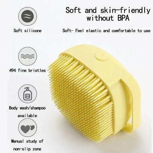 Safety Soft Hair Brush Bath Home Bath Artifact Massage Brush