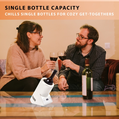Refroidisseur à une bouteille Equator Vin-Champagne-Eau 110&nbsp;V AC/12&nbsp;V DC