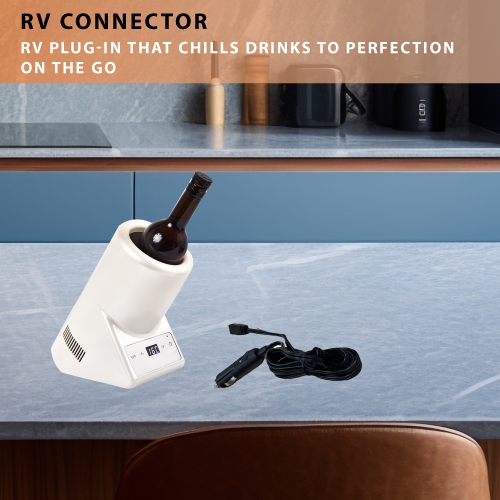 Refroidisseur à une bouteille Equator Vin-Champagne-Eau 110&nbsp;V AC/12&nbsp;V DC