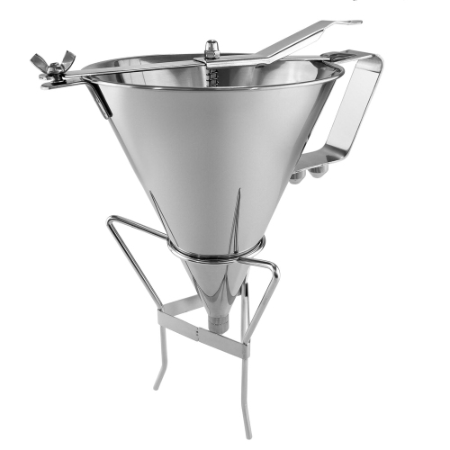 ALDKitchen Pancake Batter Dispenser | Funnel Dispenser with Stand | 2 Nozzles