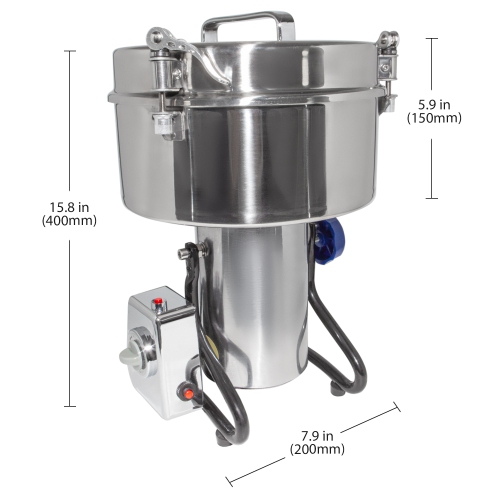 AP-3000L Electric Grain Mill | 3000 Gr | Wheat Grinder | Stainless Steel | 110v