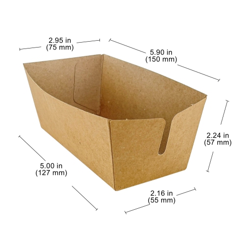 GorillaRock Paper Bowls | Disposal Bowls for Stick Waffles, Corn Dogs, etc.