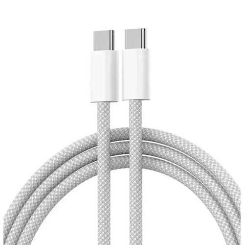 [1M/3.3Ft] MFi Certified 60W USB C to C Braided Nylon Fast Charging Cable Cord for iPhone 15 16 iPad Samsung