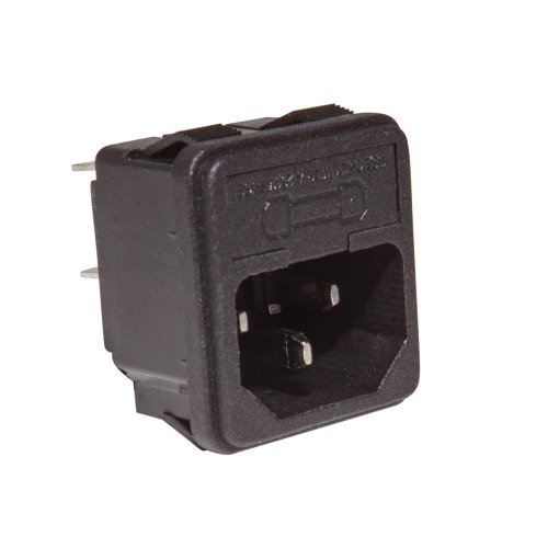 P_SF Power Socket Fuse | AC Power Plug | Black Inlet with Fuse Holder