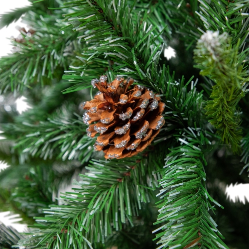 Sapin de Noël artificiel deux tons scintillant - 10 pi - non éclairé