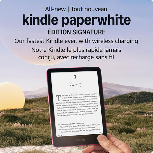 Amazon Kindle Paperwhite Signature Edition 32GB 7" Digital eReader (SA569P) - Metallic Raspberry