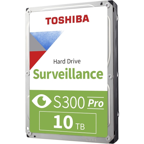 Toshiba S300 PRO 10TB Surveillance 3.5” CMR SATA 6 Gb/s 7200 RPM 512MB Cache - HDWTA1AUZSVAR