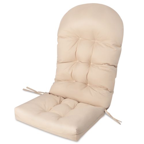 Coussin de chaise de patio Adirondack à dossier haut résistant à la décoloration de 5 po de Costway pour l'extérieur