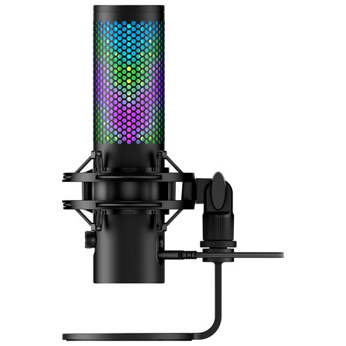 Microphone de bureau USB QuadCast 2 S de HyperX - Noir/Rouge